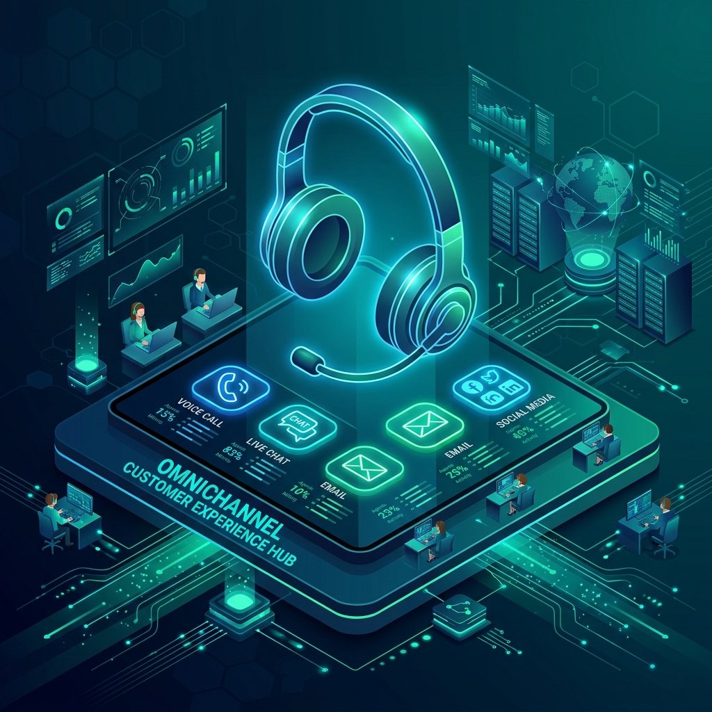 Omni Channel CX 3D Illustration